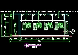 鞋帽店、服裝店櫥窗門面實例cad詳圖、裝修施工圖紙25例-26