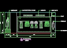 鞋帽店、服裝店櫥窗門(mén)面實(shí)例cad詳圖、裝修施工圖紙25例-33