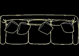 沙發(fā)平面圖塊cad家具圖塊素材20080918更新22