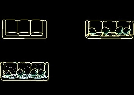 沙發(fā)平面圖塊cad家具圖塊素材20080918更新20