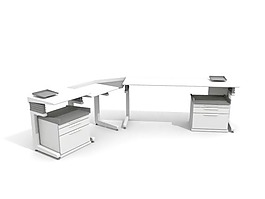 辦公家具辦公桌3d模型3d素材 43