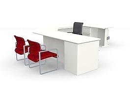 辦公家具辦公桌3d模型3d素材 28