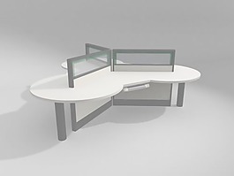辦公家具辦公桌3d模型3d素材模板 51