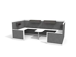 辦公家具辦公桌3d模型辦公桌 32
