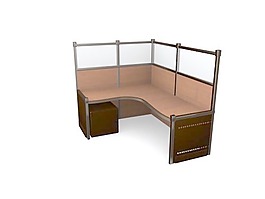 辦公家具辦公桌3d模型辦公桌 41