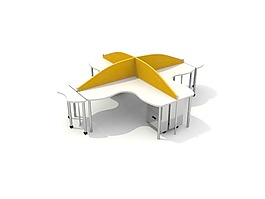 辦公家具辦公桌3d模型3d素材 49