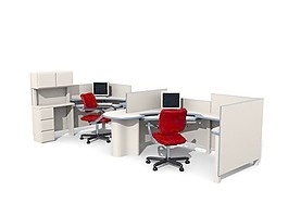 辦公家具辦公桌3d模型辦公桌 22