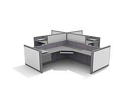 辦公家具辦公桌3d模型辦公桌 34