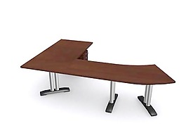 辦公家具辦公桌3d模型辦公桌 91