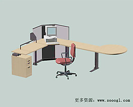 辦公家具辦公桌3d模型3d模型 101