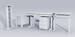 辦公家具辦公桌3d模型3d模型 143