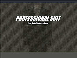 西裝企業ppt模板