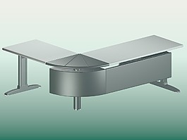 辦公家具辦公桌3d模型3d素材 188