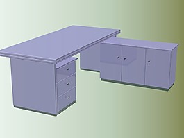 辦公家具辦公桌3d模型3d素材模板 192
