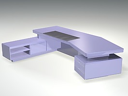 辦公家具辦公桌3d模型3d素材模板 197