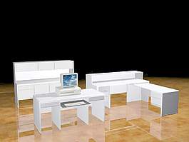 辦公家具辦公桌3d模型3d素材 219