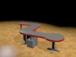 辦公家具辦公桌3d模型辦公家具 224