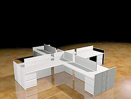 辦公家具辦公桌3d模型辦公家具 218