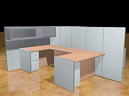 辦公家具辦公桌3d模型辦公桌 234