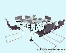 辦公家具會(huì)議桌3d模型辦公家具 2