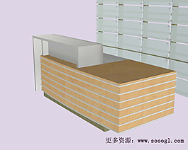 辦公家具接待臺(tái)3d模型3d模型 52