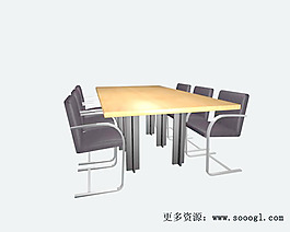 辦公家具會(huì)議桌3d模型3d素材模板 4