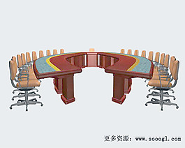 辦公家具會議桌3d模型3d模型 8