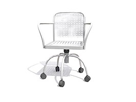 辦公家具辦公椅3d模型3d素材模板 4