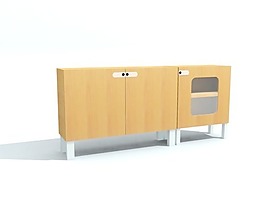 辦公家具文件柜3d模型3d素材模板 4