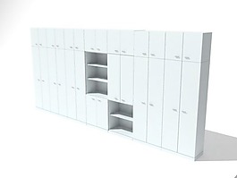 辦公家具文件柜3d模型辦公家具 11