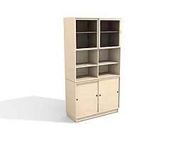 辦公家具文件柜3d模型辦公家具 62