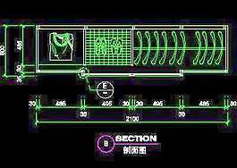 3例復(fù)式實例、現(xiàn)代簡約場景cad詳圖素材20080906更新19