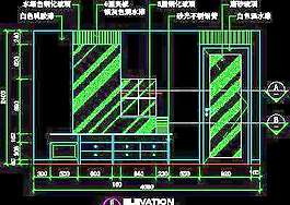 三居室實例、實用本色場景cad詳圖素材第二輯62