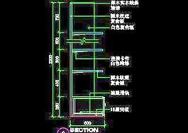 三居室實(shí)例、實(shí)用本色場(chǎng)景cad詳圖素材第二輯22