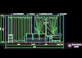 三居室實(shí)例、實(shí)用本色場(chǎng)景cad詳圖素材第二輯7