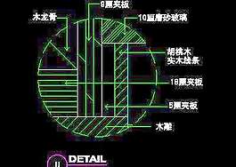 三居室實(shí)例、中式風(fēng)格場(chǎng)景cad詳圖素材21
