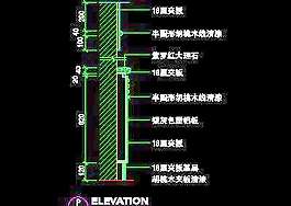 三居室實(shí)例、中式風(fēng)格場(chǎng)景cad詳圖素材14