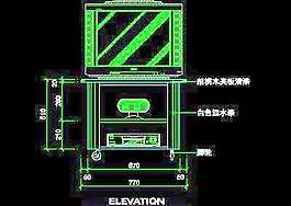 三居室實(shí)例、新古典主義場(chǎng)景cad詳圖素材4例-78