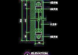 三居室實(shí)例、中式風(fēng)格場(chǎng)景cad詳圖素材15