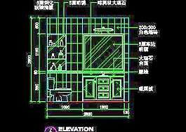三居室實(shí)例、新古典主義場(chǎng)景cad詳圖素材4例-50