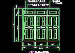 三居室實例、新古典主義場景cad詳圖素材4例-38