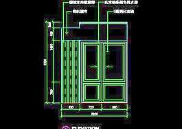 二居室實例、實用本色場景cad詳圖素材3例-60