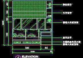 二居室實(shí)例、實(shí)用本色場(chǎng)景cad詳圖素材3例-41
