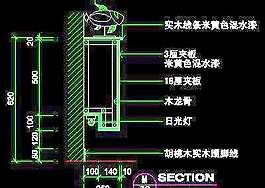二居室實(shí)例、實(shí)用本色場(chǎng)景cad詳圖素材3例-32