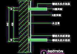 二居室實例、實用本色場景cad詳圖素材3例-54