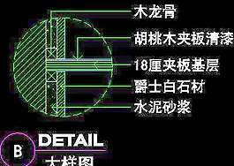 二居室實(shí)例、實(shí)用本色場(chǎng)景cad詳圖素材3例-16