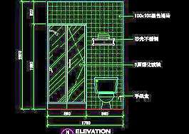 二居室實例、實用本色場景cad詳圖素材3例-46