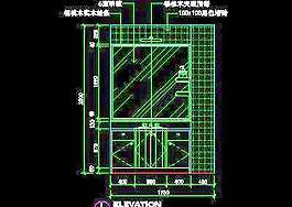 二居室實例、實用本色場景cad詳圖素材3例-39