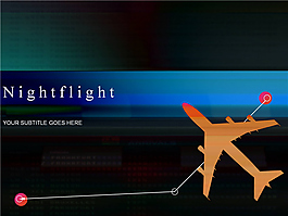 飛機ppt模板