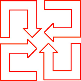 U形箭頭設(shè)置剪輯藝術(shù)